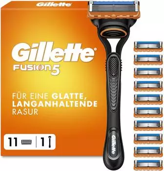 Gillette Fusion5 Rasierer Herren, Metall schwarz (Fusion5)
