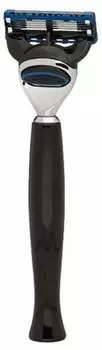 Erbe Solingen Barcelona 5-Klingen-Nassrasierer Gillette Fusion, Edelharz schwarz
