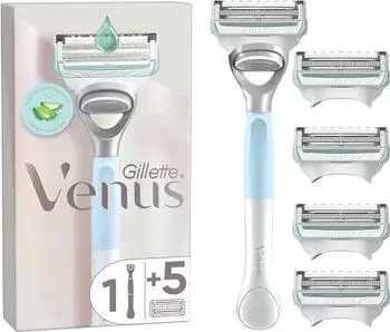 Gillette Venus Damenrasierer Intimbereich, 5 Systemklingen + Handstück