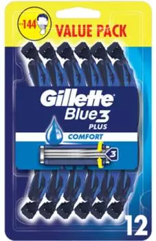 Gillette Blue 3 Comfort Einweg-Rasierer, Herren, 12 St.