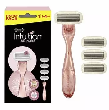 Wilkinson Sword Intuition Complete Rasierer mit 4 Ersatzklingen (W301933101)