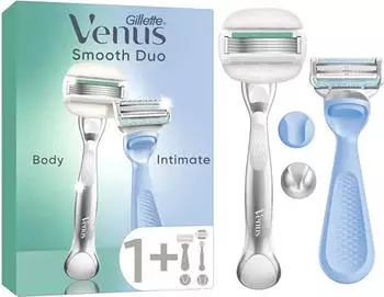 Gillette Venus Intimate Damenrasierer + 2 Ersatzklingen