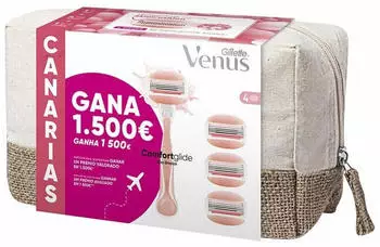 Gillette Venus Spa Breeze Rasierer + 4 Ersatzklingen, Canarias Set