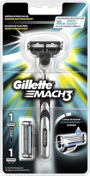 Gillette Mach 3 mit 2 Rasierklingen