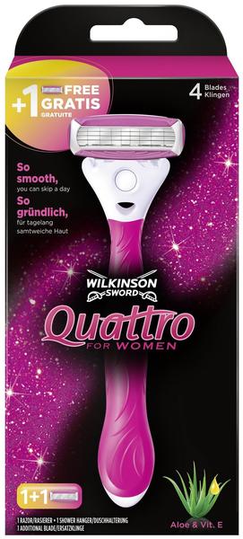 Wilkinson Sword Quattro Women mit 2 Wechselklingen