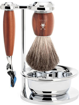 Mühle Shaving Vivo Rasierset 5-Klingen-Rasierer Edelharz schwarz (S 21 M 336 SF)