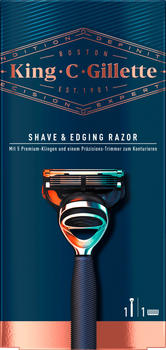 Gillette King C. Gillette Rasierer Blue Chrome