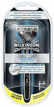 Wilkinson Sword Quattro Titanium Sensitive Black Edition