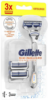 Gillette SkinGuard Sensitive + 3 Rasierklingen