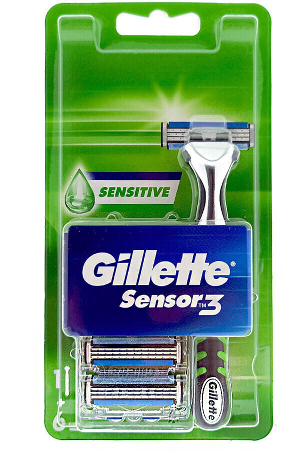Gillette ab Test schwarz Ersatzklingen) Sensor 6,85 (Oktober (+ € TOP Sensitive 2023) Angebote grün 3 6