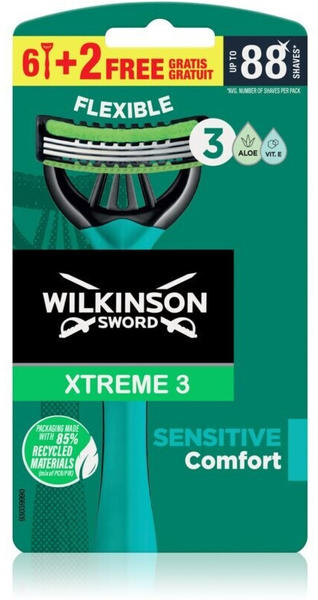 Wilkinson Sword Xtreme 3 Sensitive Einwegrasierer (8 Stk.)