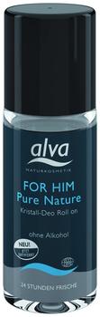 Alva for Him Pure Nature Kristall Deo Roll on (50ml)