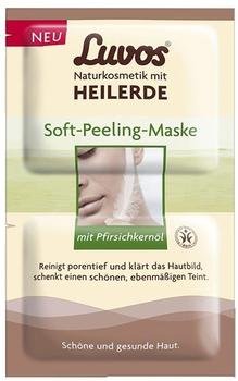 Luvos Naturkosmetik Heilerde Soft-Peeling Maske mit Pfirsichkernöl (2 x 7,5ml)