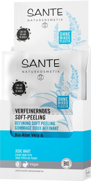 SANTE Verfeinerndes Soft-Peeling Bio-Aloe Vera & Chiasamen-Öl 8 ml