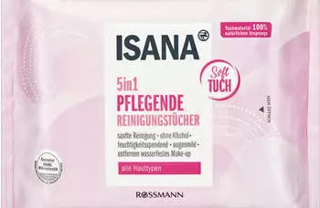 Isana 5in1 Pflegende Reinigungst&uuml;cher (25 Stk.)