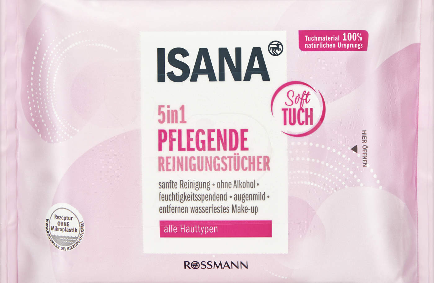 Isana 5in1 Pflegende Reinigungstücher (25 Stk.) Test Testbericht.de-Note:  100/100 vom (September 2023)