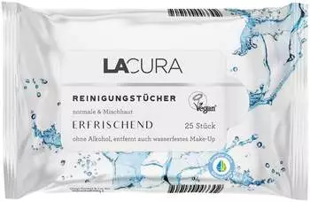 Lacura Reinigungstücher Erfrischend (25 Stk.)