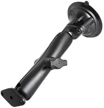 RAM Mounts Saugfuss-Set langer Verbindungsarm, 2x Diamond-Basisplatte, B-Kugel (RAM-B-166U-C)
