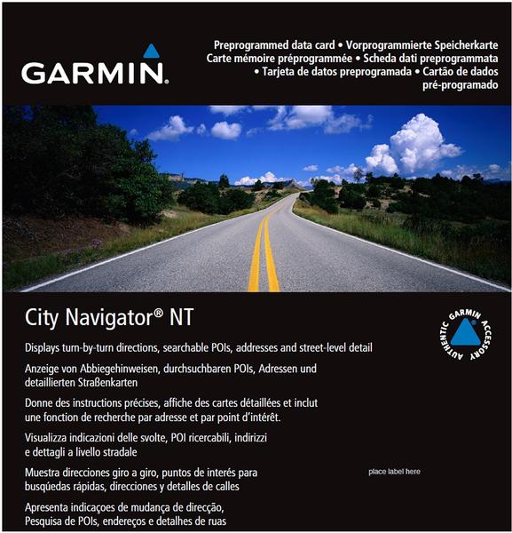 Garmin City Navigator Europa NT Alpen + DACH (microSD/SD)