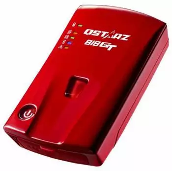 Qstarz BL-818GT GPS Empfänger Fahrzeugtracker Rot (BL-818GT)