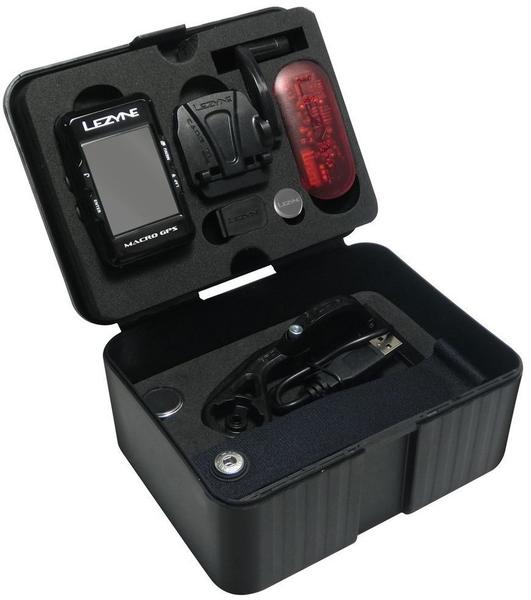 Lezyne Macro GPS inkl. Cadence Speed Flow Sensor schwarz