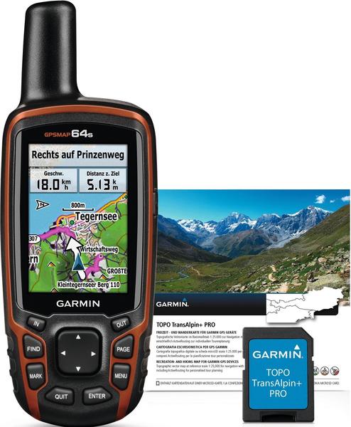 Garmin GPSmap 64s mit Topo TransAlpin+ Pro microSD