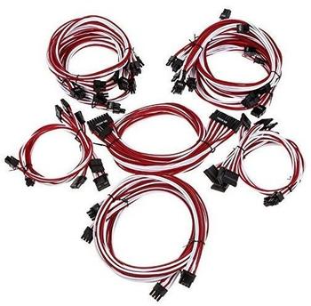 Super Flower Sleeve Cable Kit Pro - weiß/rot