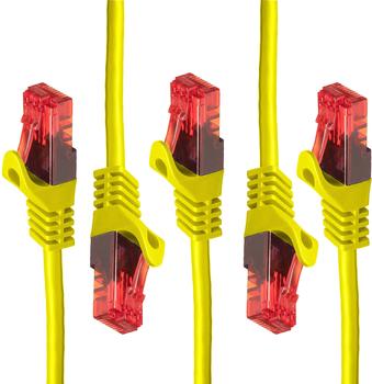 BIGtec Gigabit Ethernet LAN Kabel CAT 5E 0,75m gelb (BIG3499)