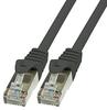 BIGtec LAN Kabel 30m Netzwerkkabel Ethernet Internet Patchkabel CAT.5 schwarz Gigabit