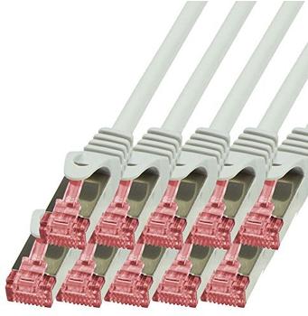 BIGtec Ethernet LAN Patchkabel CAT 6 0,15m grau (BIG2837)
