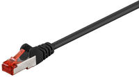goobay 92459, goobay CAT 6 Netzwerkkabel, S/FTP, LS0H, schwarz - L&auml;nge: 0,15 m