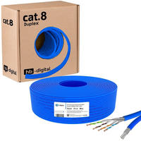 hb-digital Verlegekabel CAT 8 Duplex LAN Kabel 25m max. 2000 MHz S/FTP AWG22 LSZH