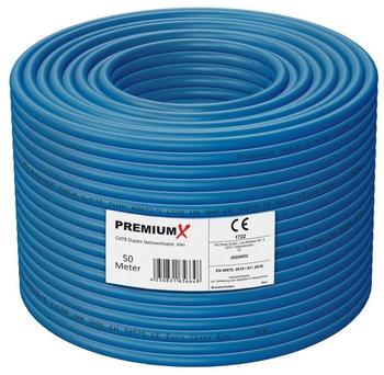 PremiumX LAN-Cable Dupex CAT 8 50m blau