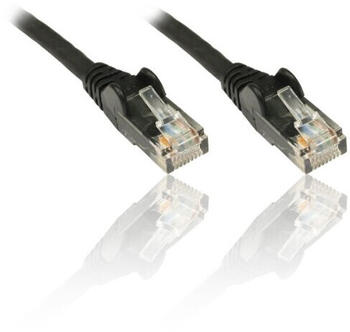 PremiumCord CAT 5E U/UTP Patchkabel 0,25m schwarz