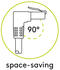 Goobay CAT 5E Patchkabel 1x 90° gewinkelt F/UTP 5m weiß