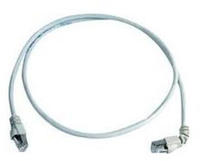 Teleg&auml;rtner 100008287 RJ45 Patchkabel CAT 6a S/FTP 2.00 m Grau Flammwidrig, mit