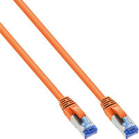 InLine 76850O, InLine Patchkabel, S/FTP (PiMf), Cat.6A, halogenfrei (L&auml;nge: 0,50m /