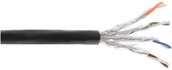 InLine CAT 7A S/FTP Verlegekabel 500m schwarz