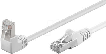 Goobay CAT 5E F/UTP Patchkabel gewinkelt 2m wei&szlig;