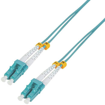 LogiLink LC/LC 50/125µ OM3 (Multimode) Glasfaserkabel 10m grün