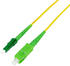 LogiLink LC/SC 9/125µ OS2 (Singlemode) Glasfaserkabel 0,5m gelb