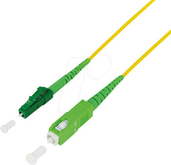 LogiLink LC/SC 9/125µ OS2 (Singlemode) Glasfaserkabel 3m gelb