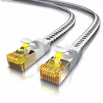 Primewire CAT 7 S/FTP Slim-Cotton-Patchkabel 10m wei&szlig;