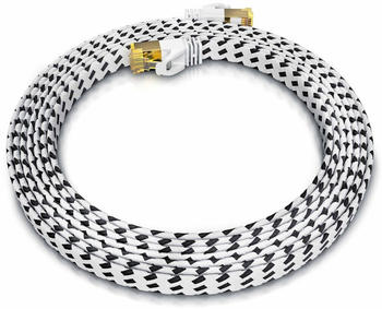 Primewire CAT 7 S/FTP Slim-Cotton-Patchkabel 7,5m wei&szlig;