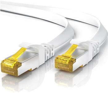Primewire CAT 7 S/FTP Slim-Patchkabel 0,5m wei&szlig;