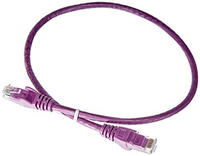 LINDY 48121, LINDY 48121 RJ45 Patchkabel CAT 6 U/UTP 0.50m Violett 1St.