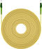 Goobay LC/APC 9/125µ OS2 Glasfaserkabel 10m gelb