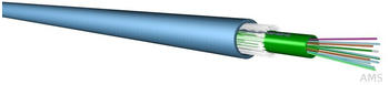 Draka LWL-Verlegekabel 9/125µ OS2 12 Fasern 1m blau