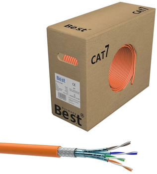 B.e.s.t Germany Cat 7 Verlegekabel S/FTP 100m orange