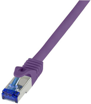 LogiLink CAT 6A S/FTP Patchkabel 0,25m violett